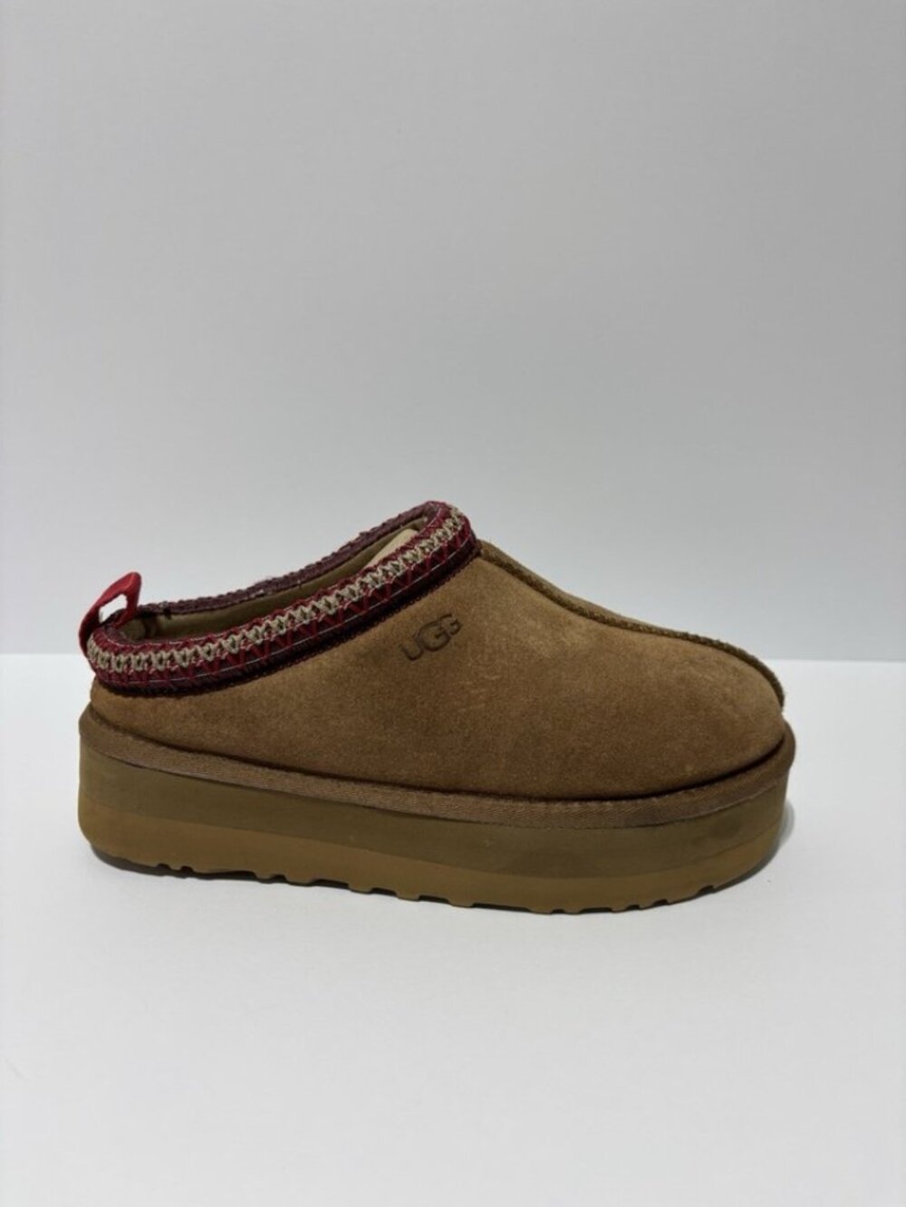 UGG Women’s Tazz II Platform Chestnut Slippers, Size 9 M